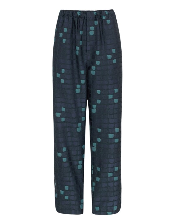 Calça Pj Jacquard Arita - Marinho