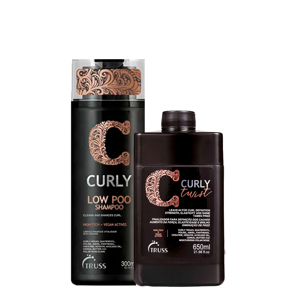 Kit Truss Curly - Shampoo Low Poo 300 ml + Leave-in Twist 650 ml