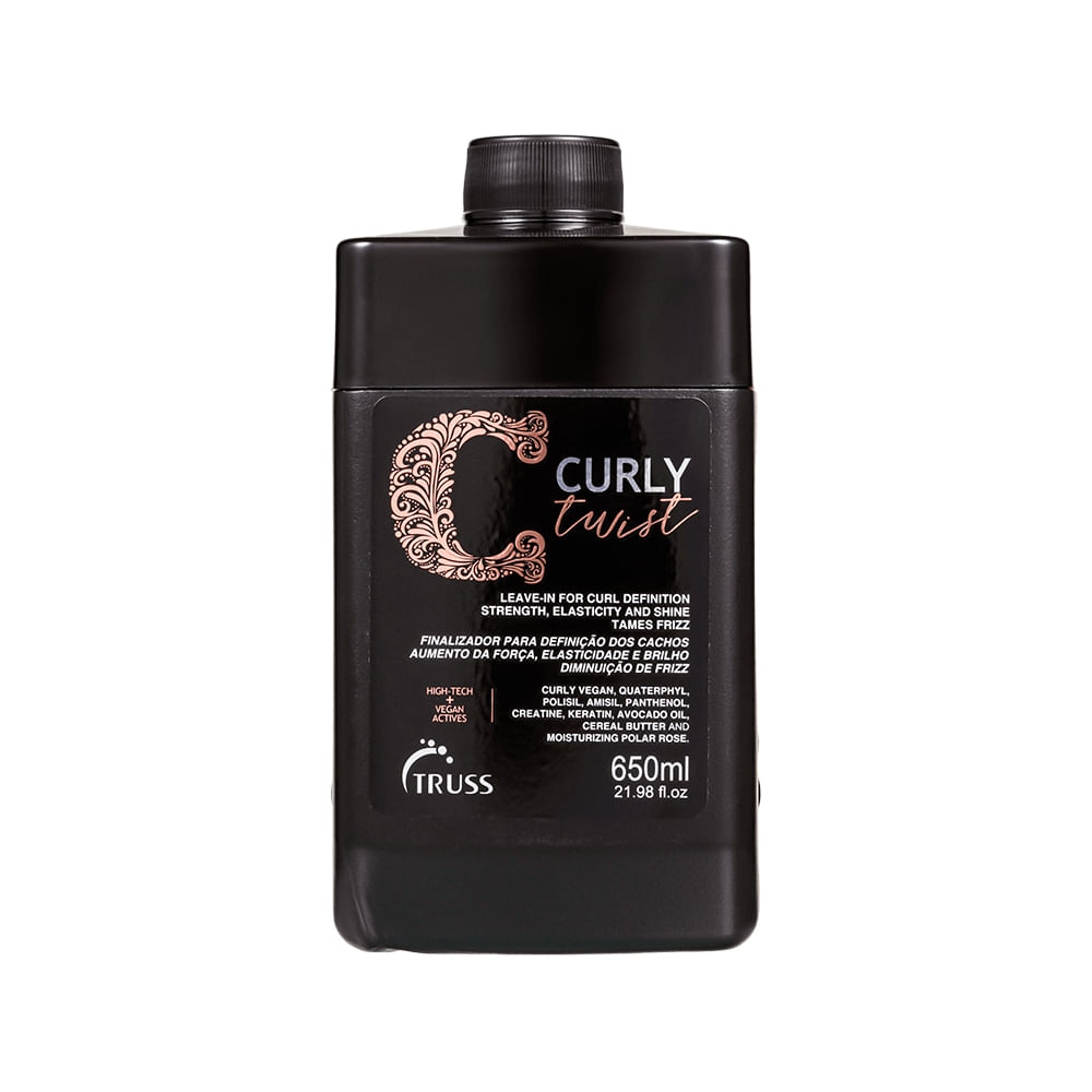 Encontraproduto.com.br - Kit Truss Curly - Shampoo Low Poo 300 ml + Leave-in Twist 650 ml