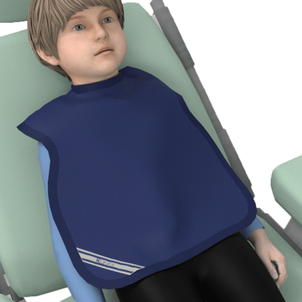 Encontraproduto.com.br - Avental Odonto P/ Paciente Infantil Curto 0,25MMPB - Konex