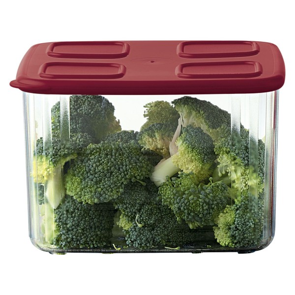 Pote Clear Mate Quadrado Alto Tupperware 1,62L Vermelho
