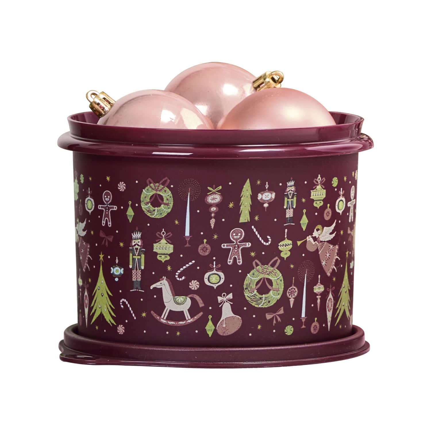 Pote Hermético Tupper Redondinha Tupperware® 1,1L Encanto De Natal
