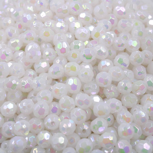 Encontraproduto.com.br - BOLA SEXTAVADA IRISADA PASSANTE 06MM EM ACRILICO COM 500GR