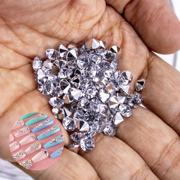 Encontraproduto.com.br - STRASS PARA COLAGEM 06MM EM ACRILICO COM 2000 PEÇAS