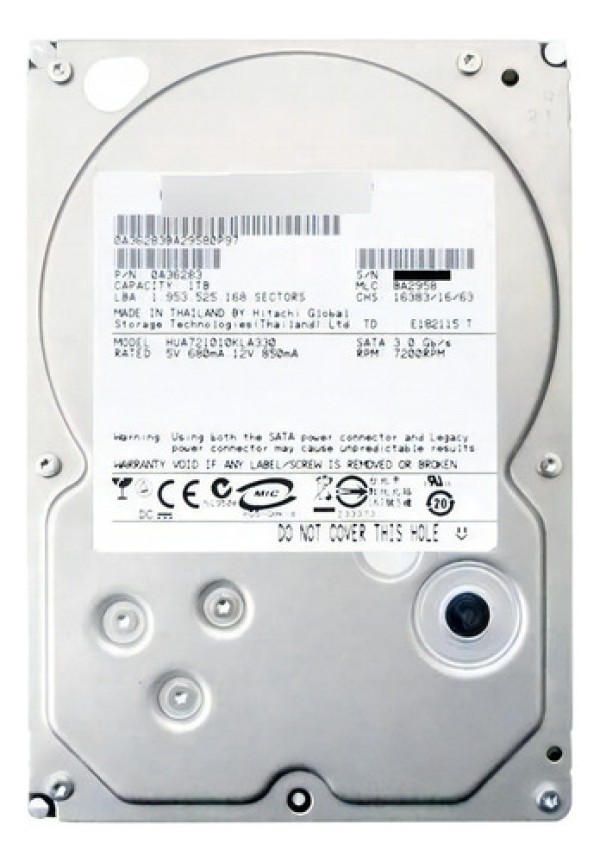 Hd Sata Hitachi Ultrastar 1tb 7.2k 3.5 Hua721010kla330 3gbps