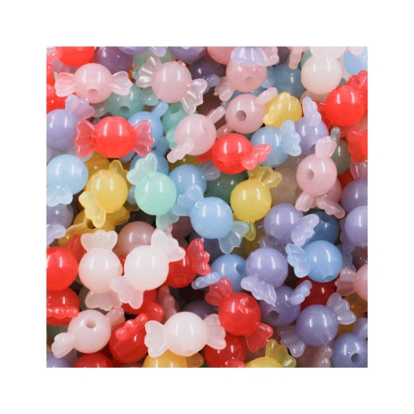 Encontraproduto.com.br - ENTREMEIO BALA TRANSLUCIDA 17MM EM ACRILICO COM 500GR