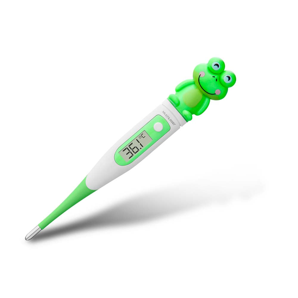 Encontraproduto.com.br - Termômetro Infantil Digital - Sapinho - Multilaser Saúde - HC121OUT [Reembalado]