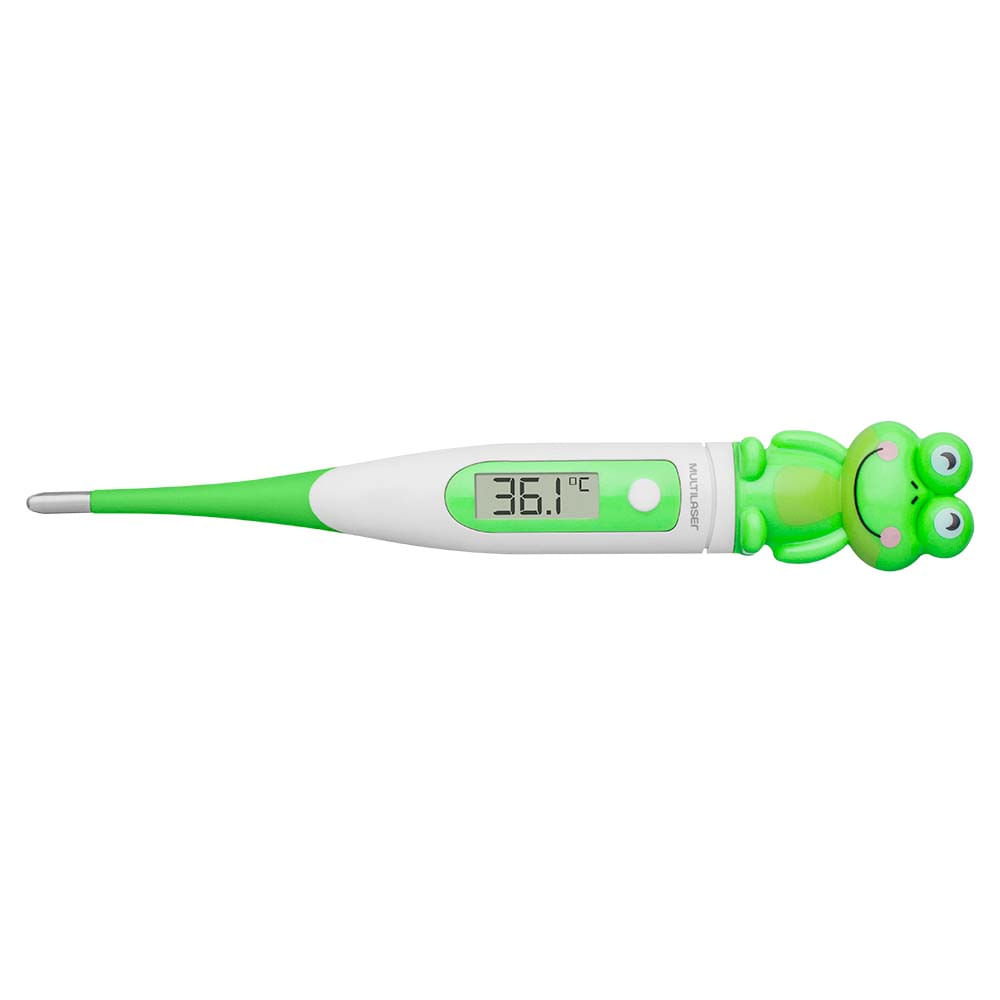 Encontraproduto.com.br - Termômetro Infantil Digital - Sapinho - Multilaser Saúde - HC121OUT [Reembalado]