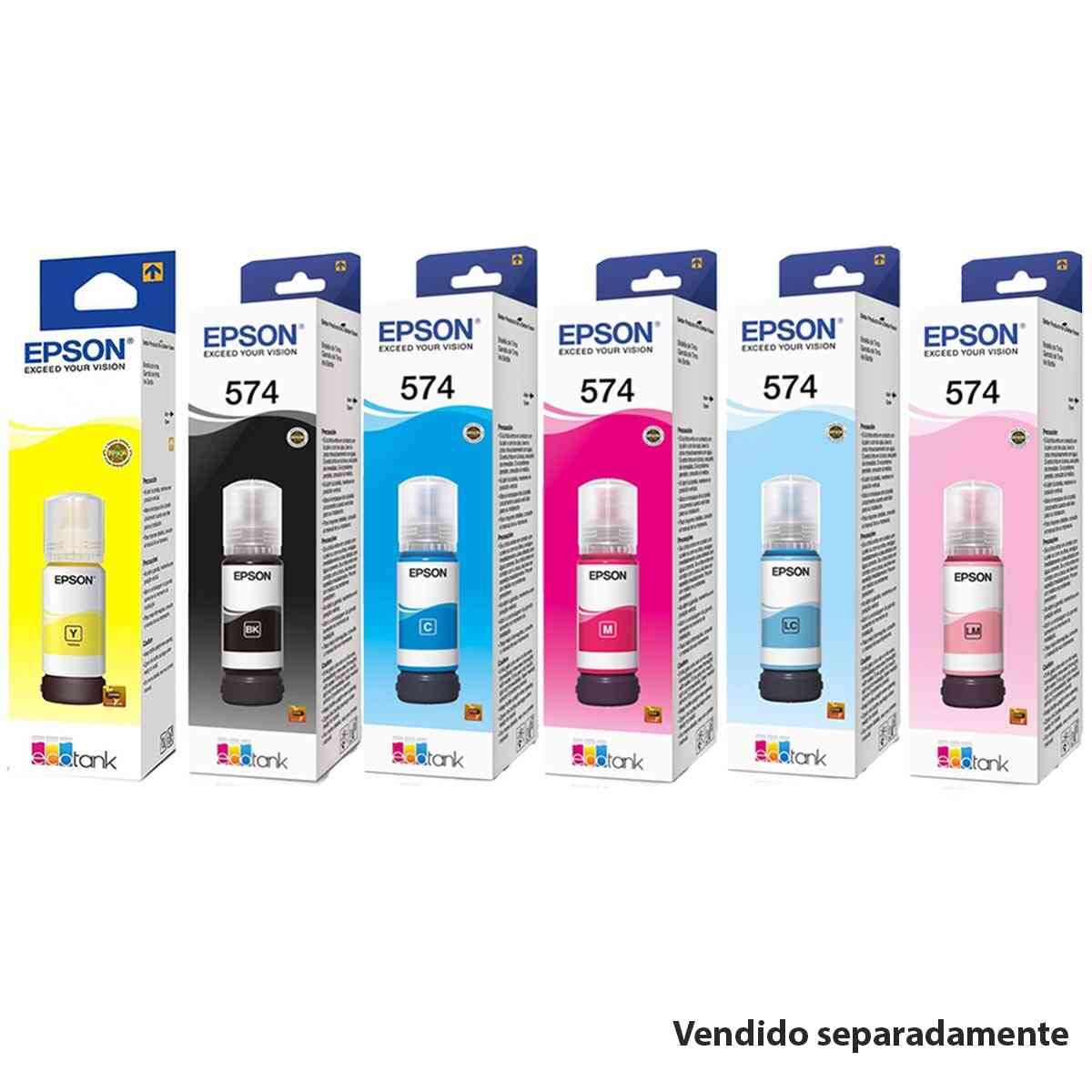 Encontraproduto.com.br - Refil de Tinta Epson T574 Ciano 70ml