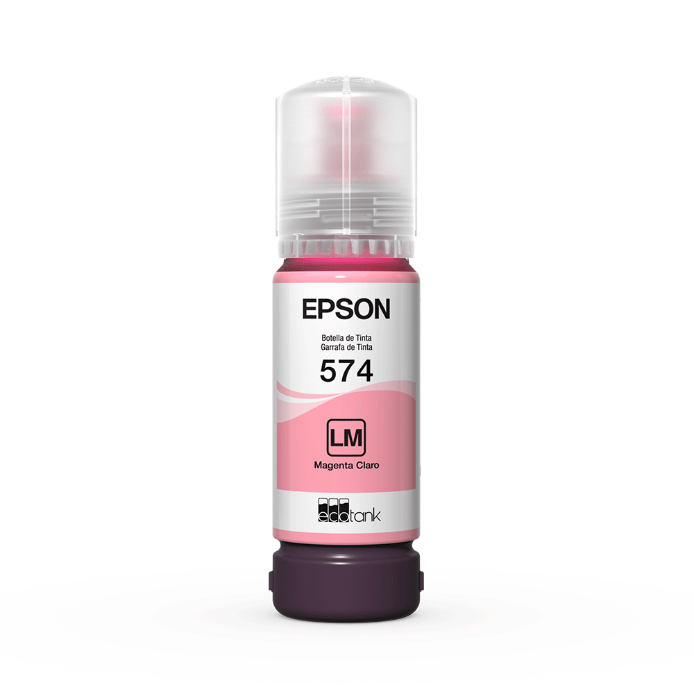 Encontraproduto.com.br - Refil de Tinta Epson T574 Magenta Claro 70ml