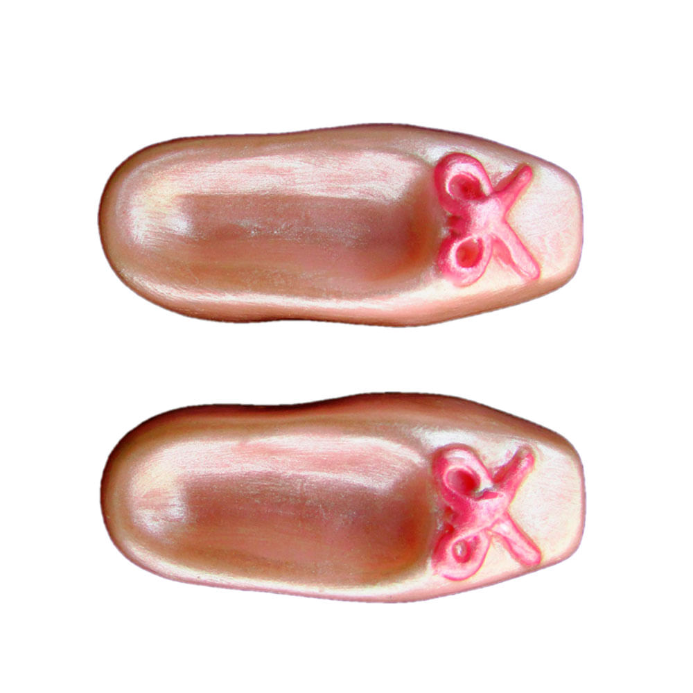 Molde de Silicone para Biscuit Casa da Arte - Modelo: Sapatilhas de Bailarina 1233