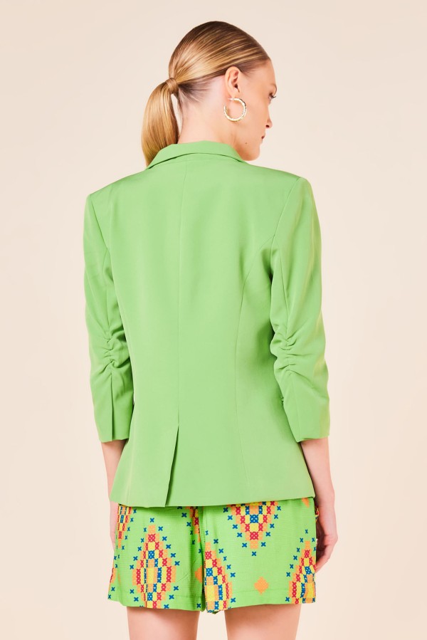 Encontraproduto.com.br - Blazer Básico com Manga 3/4-JADE