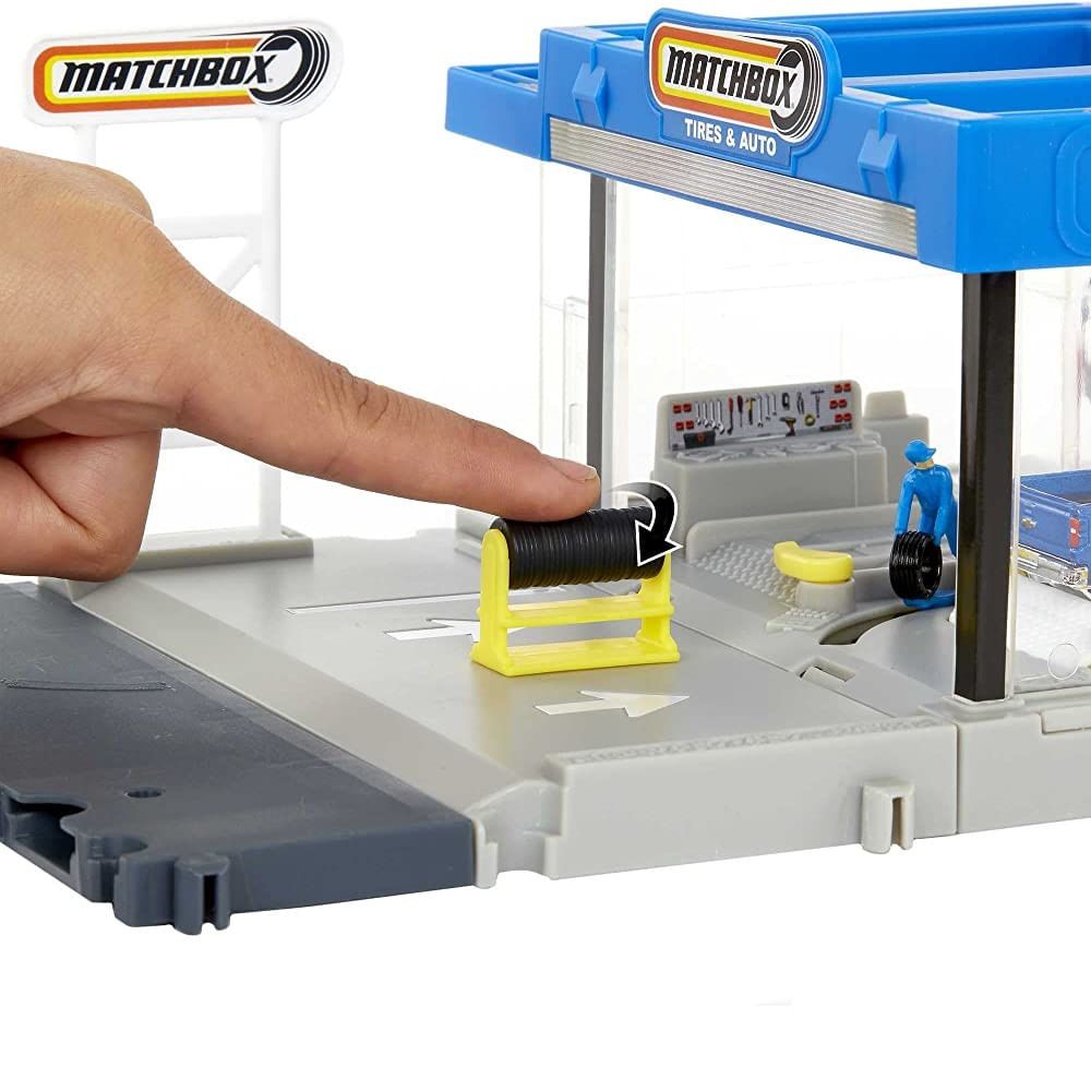 Encontraproduto.com.br - Pista Matchbox Action Drivers Auto Shop - Mattel