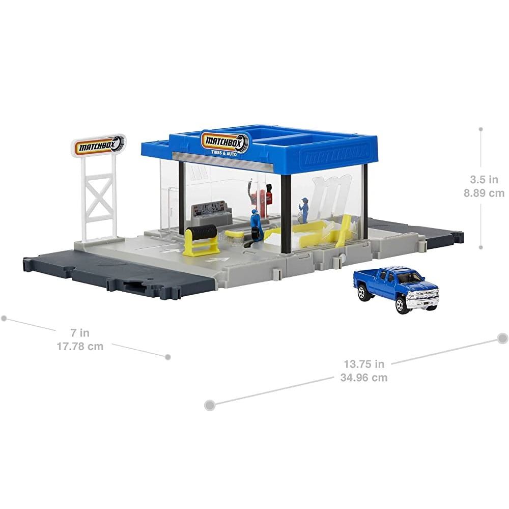 Encontraproduto.com.br - Pista Matchbox Action Drivers Auto Shop - Mattel