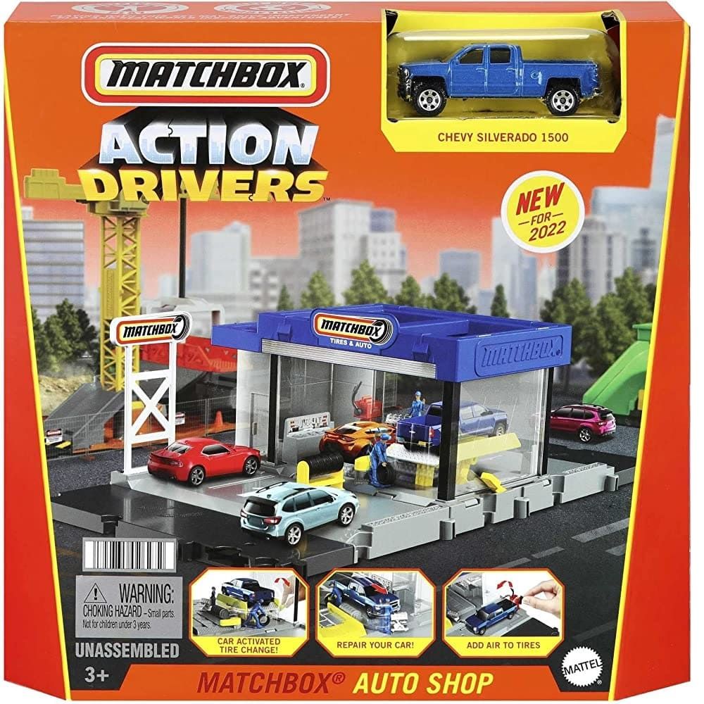 Encontraproduto.com.br - Pista Matchbox Action Drivers Auto Shop - Mattel