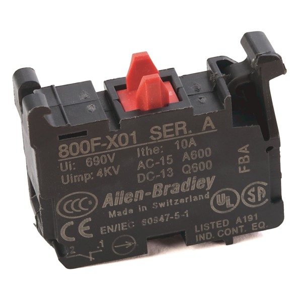 Encontraproduto.com.br - Bloco De Contato 22.5MM 1NF REF.800FX01 - Rockwell Automation