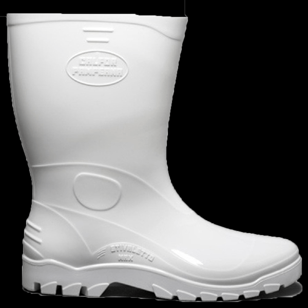 Bota NR. 41 PVC Cano Médio Com Forro Branco Stivaletto MAX REF. STMB 515 CZ - Italbotas