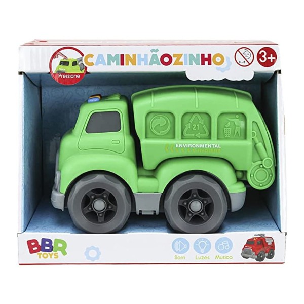 Encontraproduto.com.br - Caminhãozinho de Profissões Caminhão de Lixo - BRR Toys