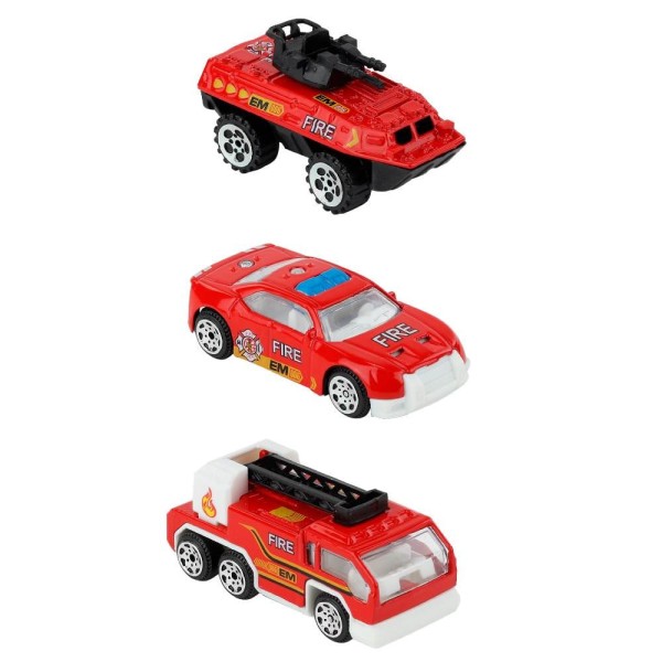 Encontraproduto.com.br - Conjunto Veículos de Bombeiro com 6 Carrinhos - BBR Toys