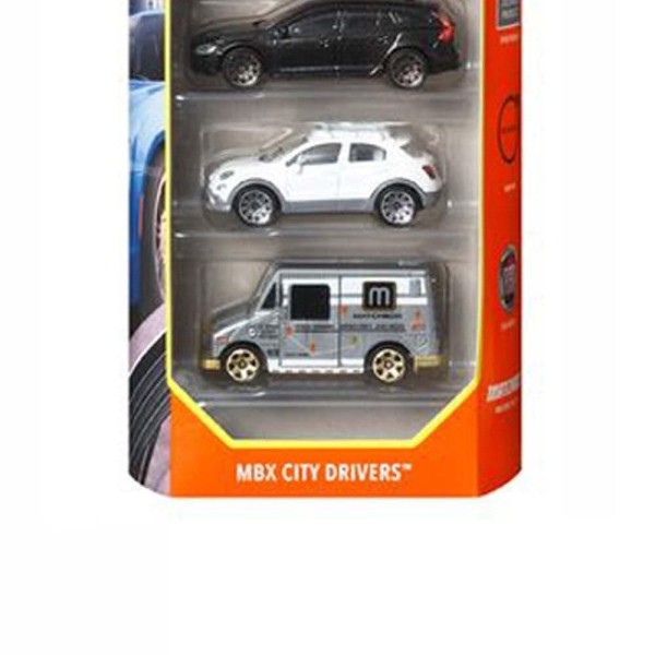 Encontraproduto.com.br - Matchbox MBX City Drivers Pack Com 5 Carrinhos - Mattel