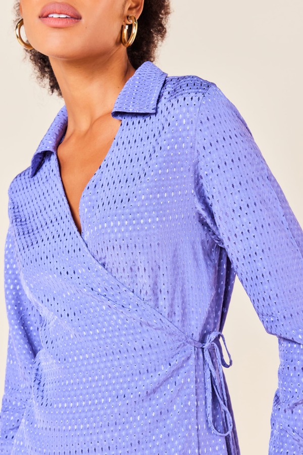 Encontraproduto.com.br - VESTIDO CURTO CACHEQUER ENVELOPE -SAFIRA
