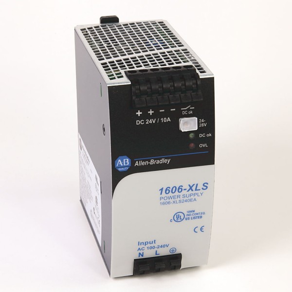 Fonte De Alimentação 24-28VDC 240W 120-240VAC/100-150VDC REF.1606XLS240E - Rockwell Automation