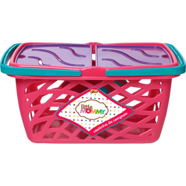 Encontraproduto.com.br - Cesta Infantil Fun de Compras - com Acessórios - Little Mommy Rosa