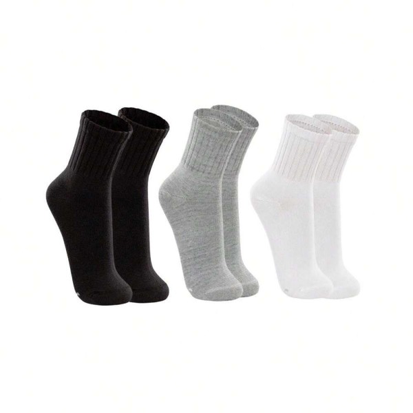 Kit 3 Pares De Meias Cano Alto