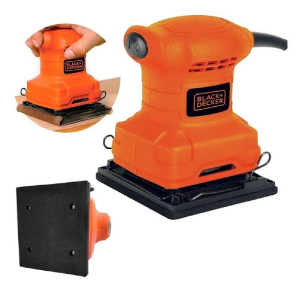 Lixaderia Roto Orbital Elétrica Black Decker BS200-BR 1/4 de Folha de Lixa 200W 110V