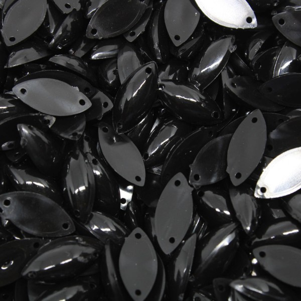 Encontraproduto.com.br - CHATON PARA COSTURA NAVETE 7X15MM EM PLASTICO COM 500GR