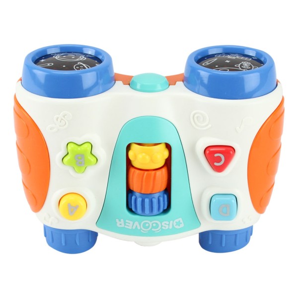 Encontraproduto.com.br - Binóculo Musical com Luzes Azul Escuro - BBR Toys