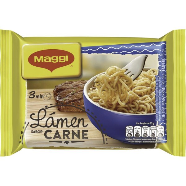 Encontraproduto.com.br - Macarrão Instantâneo Maggi Lámen Carne Pacote com 85g