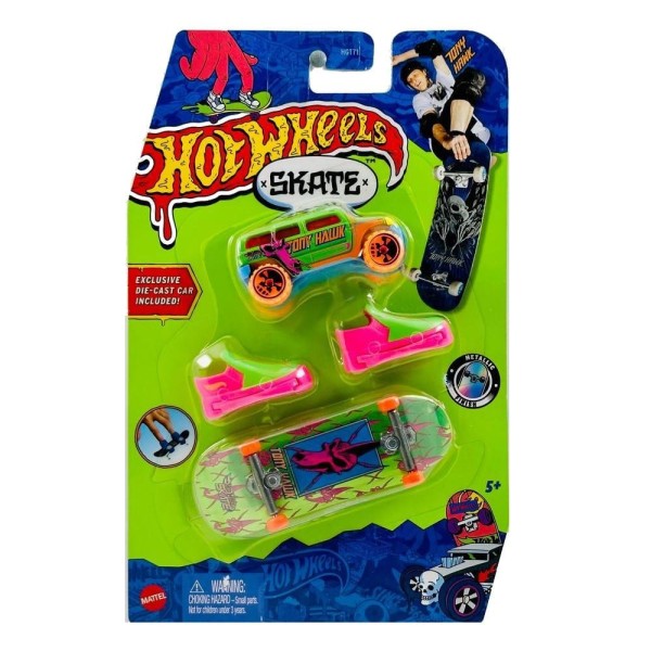 Encontraproduto.com.br - Hot Wheels Skate de Dedo Fingerboard com Rockster - Mattel