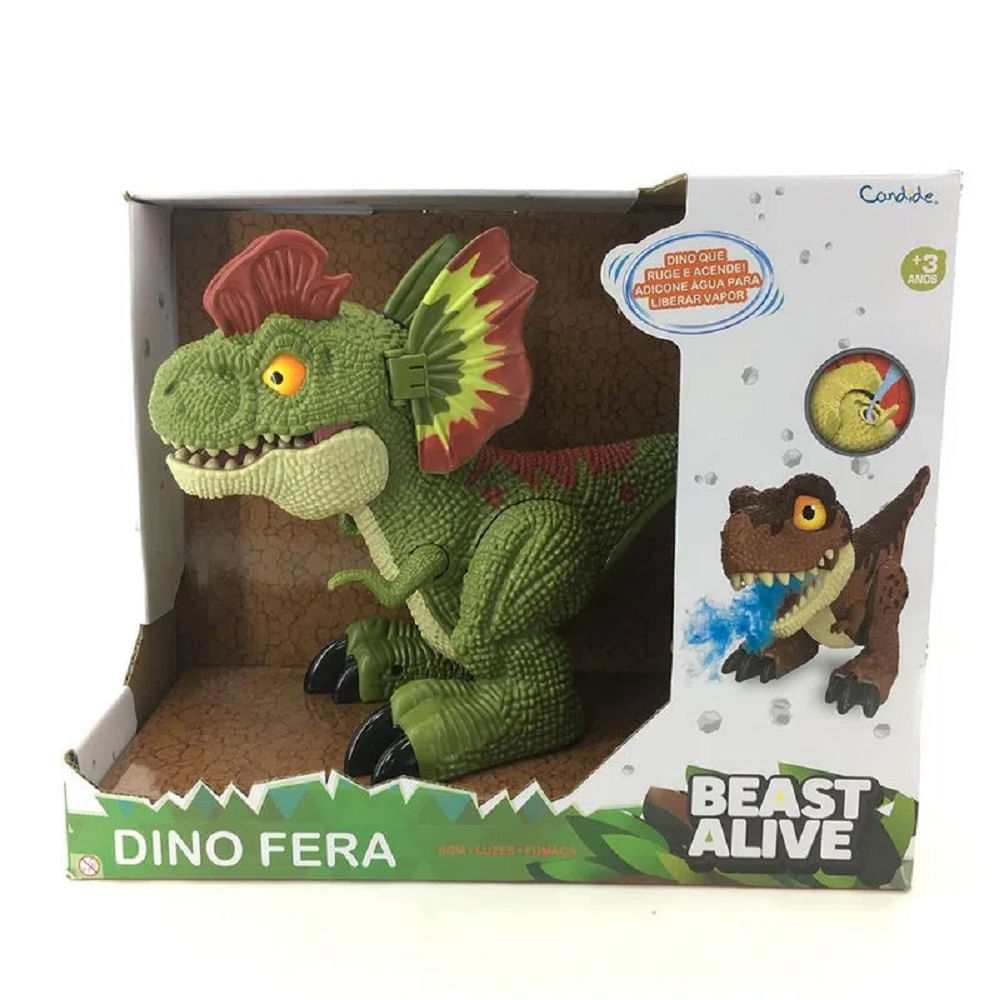 Encontraproduto.com.br - Beast Alive Dino Fera Verde - Candide