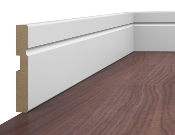Encontraproduto.com.br - Rodapé MDF Estilo Branco Max 9452 10x240 Eucafloor