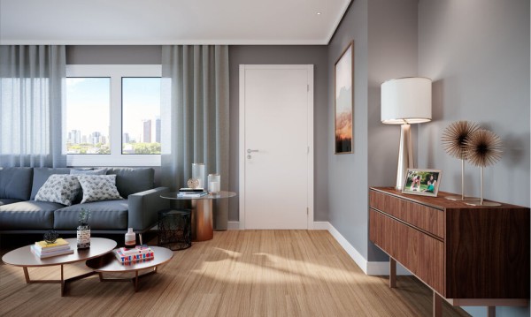 Encontraproduto.com.br - Rodapé MDF Estilo Branco Max 9452 10x240 Eucafloor