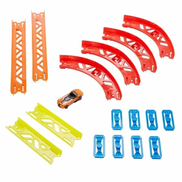 Encontraproduto.com.br - Hot Wheels Builder Complemento Trilhas Curvas - Mattel