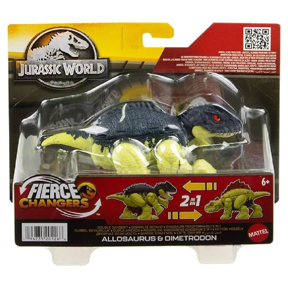 Encontraproduto.com.br - Jurassic World Allosaurus & Dimetrodon - Mattel