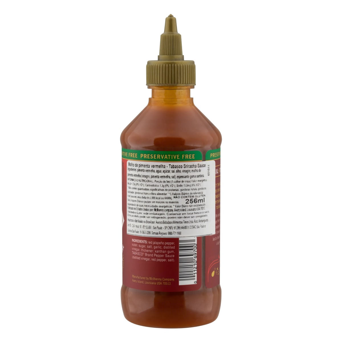 Encontraproduto.com.br - MOLHO TABASCO SRIRACHA 256ML