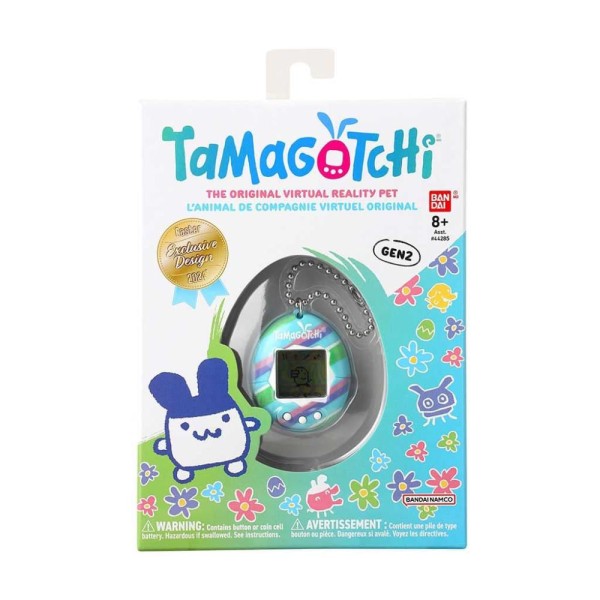 Encontraproduto.com.br - Tamagotchi Ed Limitada Páscoa Blue Stripes - Fun Divirta-se