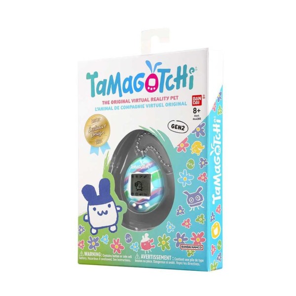 Encontraproduto.com.br - Tamagotchi Ed Limitada Páscoa Blue Stripes - Fun Divirta-se