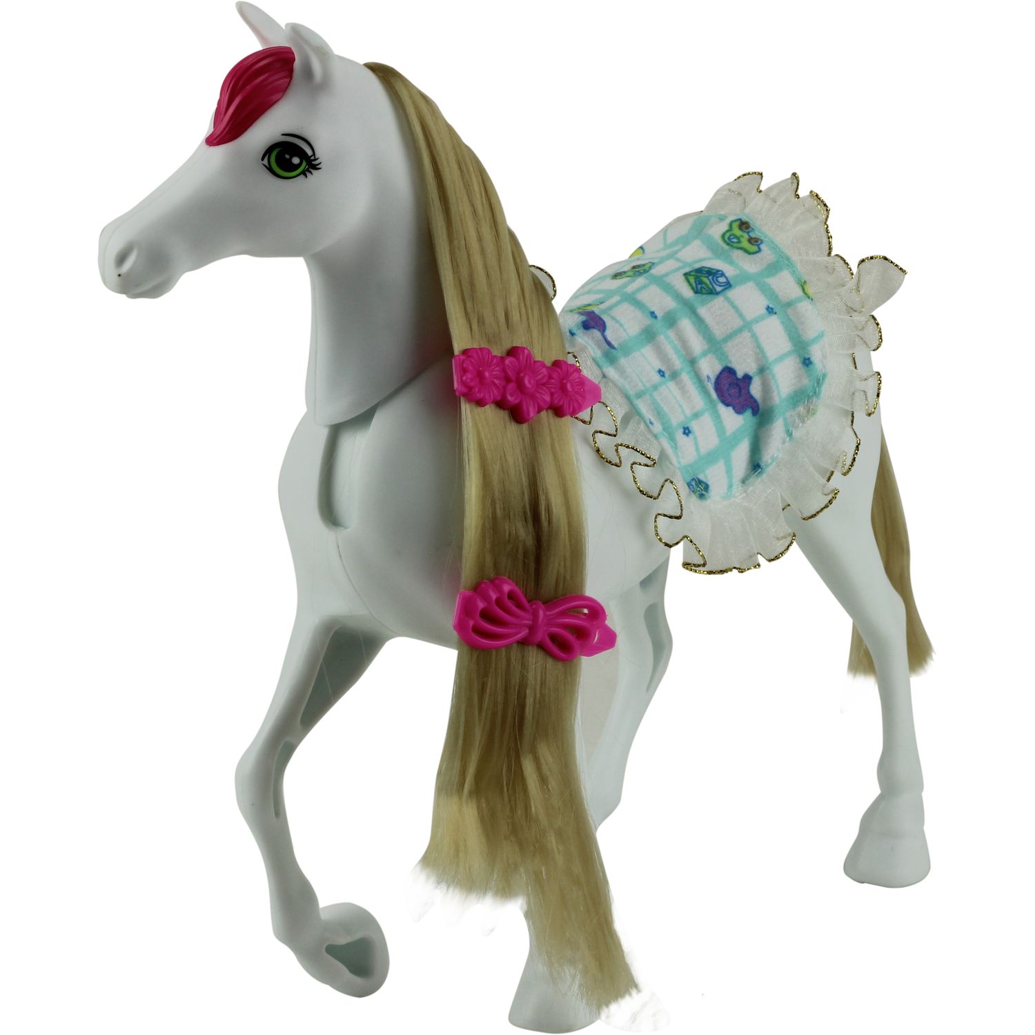 Encontraproduto.com.br - Conjunto Cavalinho Com Acessórios Branco - BBR Toys