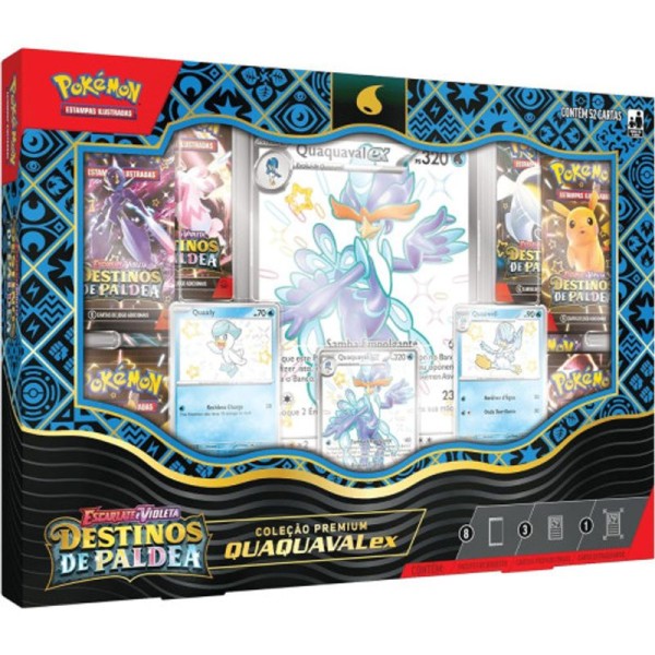 Encontraproduto.com.br - Pokémon EV4.5 Box Iniciais de Paldea Quaquaval Ex - Copag
