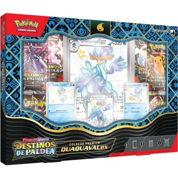 Encontraproduto.com.br - Pokémon EV4.5 Box Iniciais de Paldea Quaquaval Ex - Copag