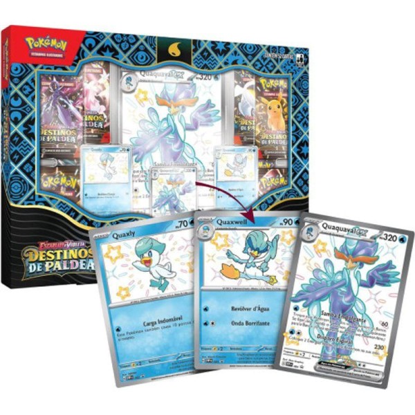 Encontraproduto.com.br - Pokémon EV4.5 Box Iniciais de Paldea Quaquaval Ex - Copag