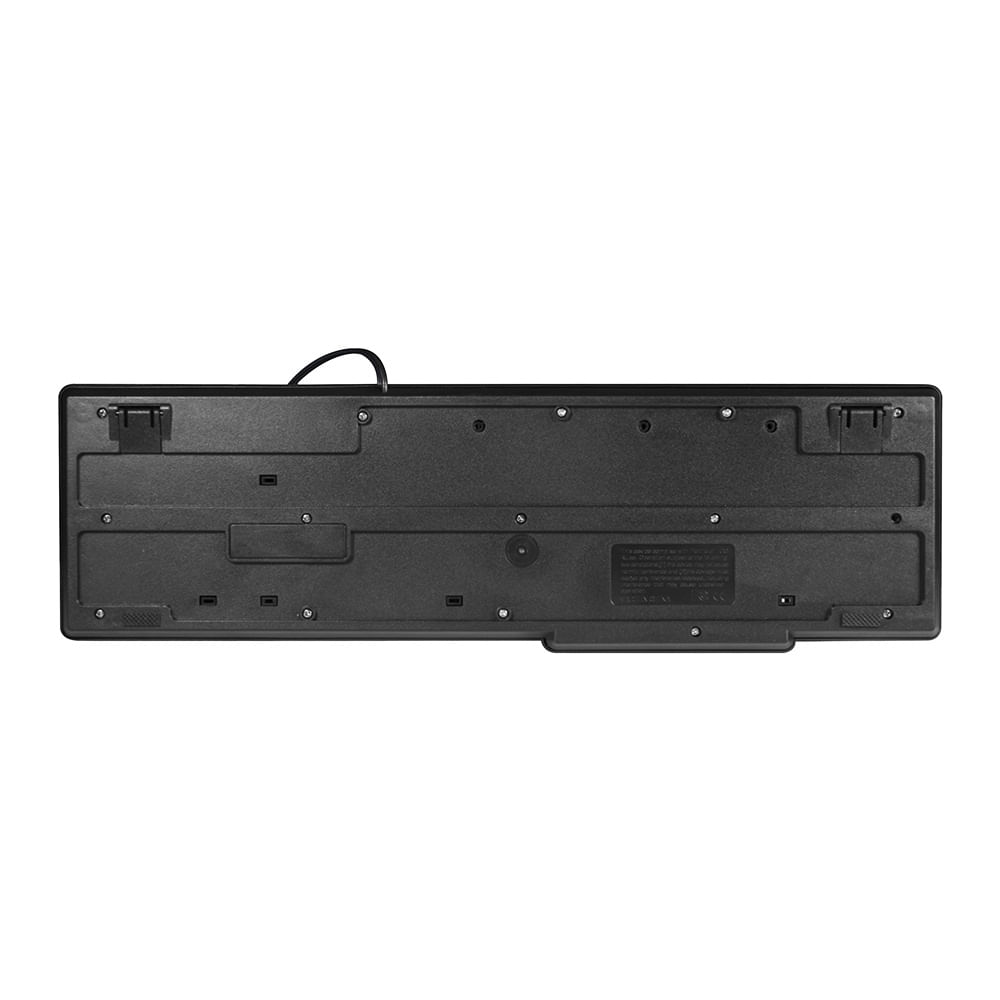 Encontraproduto.com.br - Kit Teclado e Mouse com fio Conexão PS2 Cabo de 130cm 1200dpi Resistente a Água Preto - TC303OUT [Reembalado]