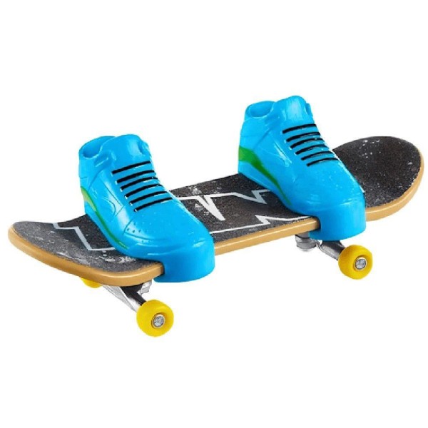 Encontraproduto.com.br - Hot Wheels Skate de Dedo com Tênis Leonardo - Mattel
