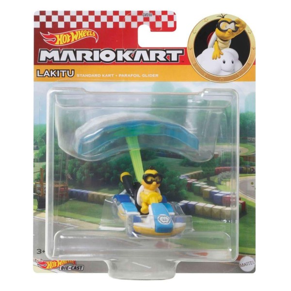 Encontraproduto.com.br - Hot Wheels Mario Kart Lakitu com Cloud Glider - Mattel