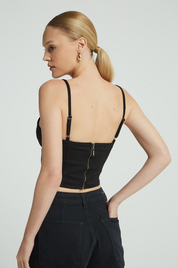 Encontraproduto.com.br - TOP SARJA COM TERMOCOLANTE PRETO