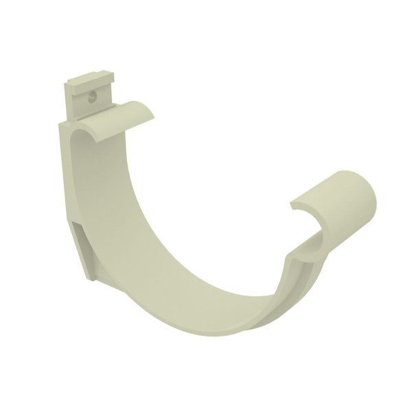 Suporte PVC Para Calha Com Beiral 125mm Bege Tigre